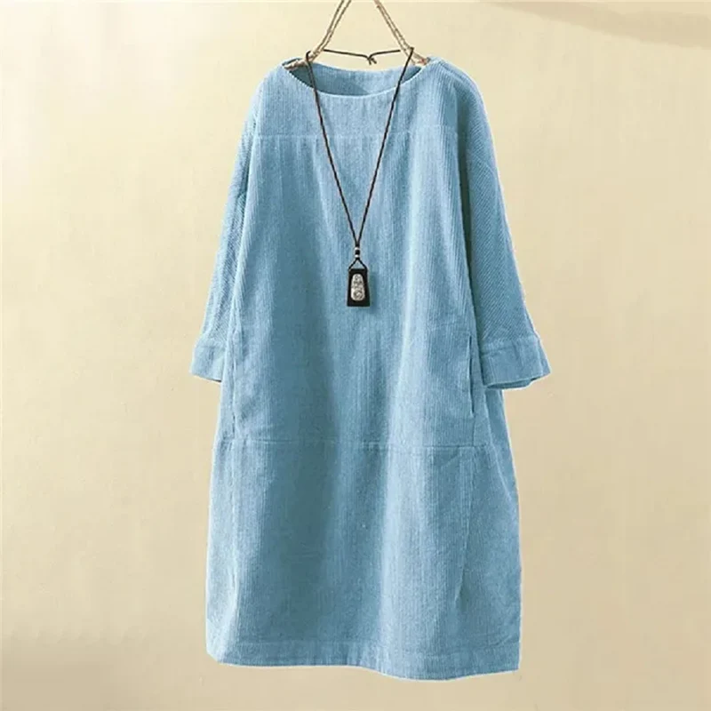 Ingrid – Lässiges Cordkleid für Damen