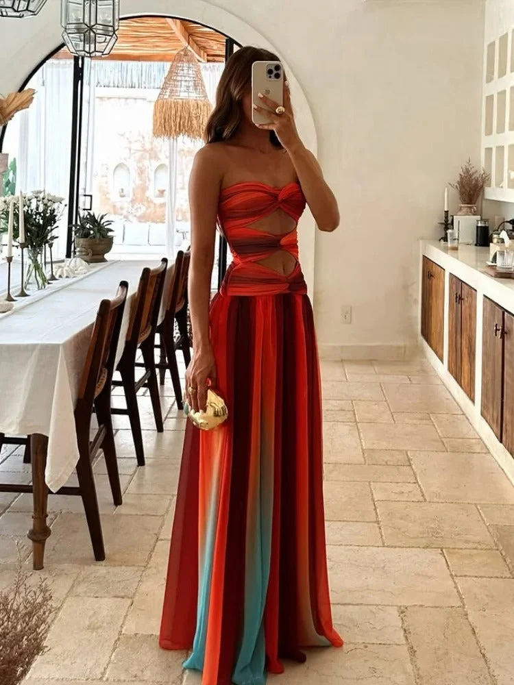 Lena – Wunderschönes Maxikleid mit Cut-outs für Damen