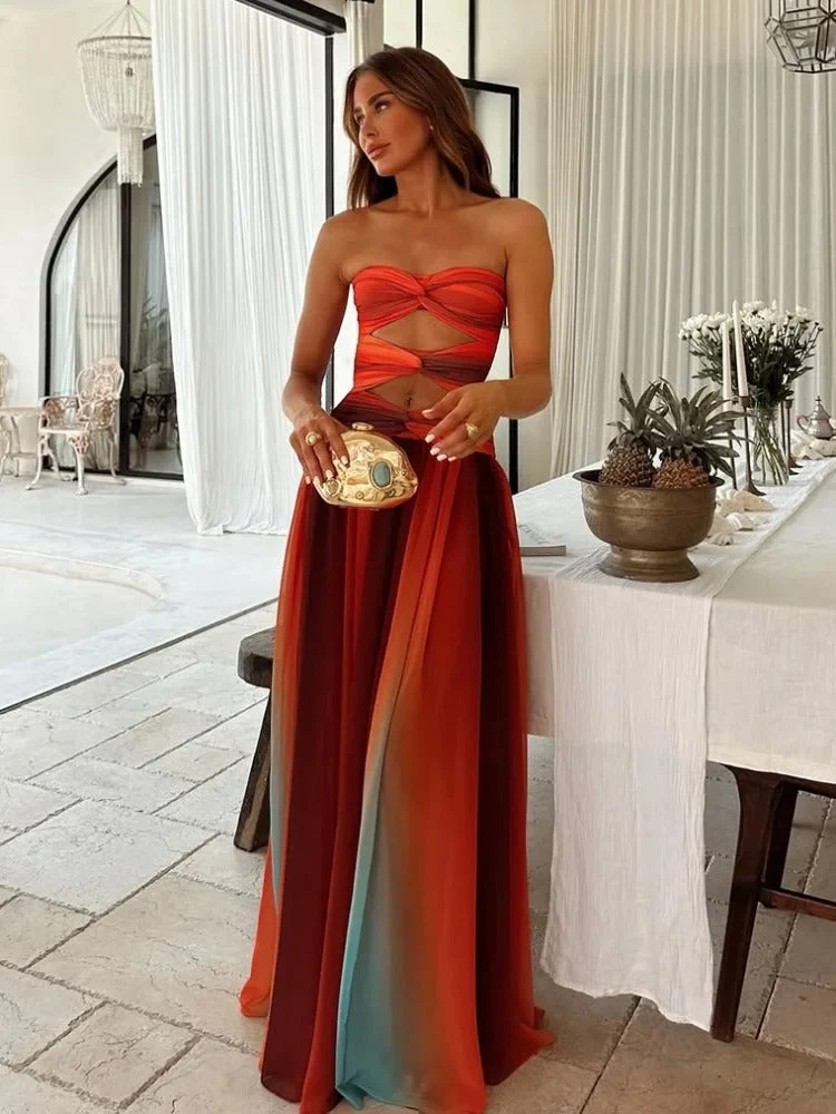 Lena – Wunderschönes Maxikleid mit Cut-outs für Damen
