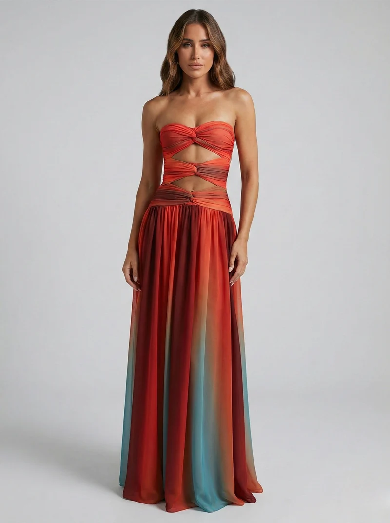 Lena – Wunderschönes Maxikleid mit Cut-outs für Damen
