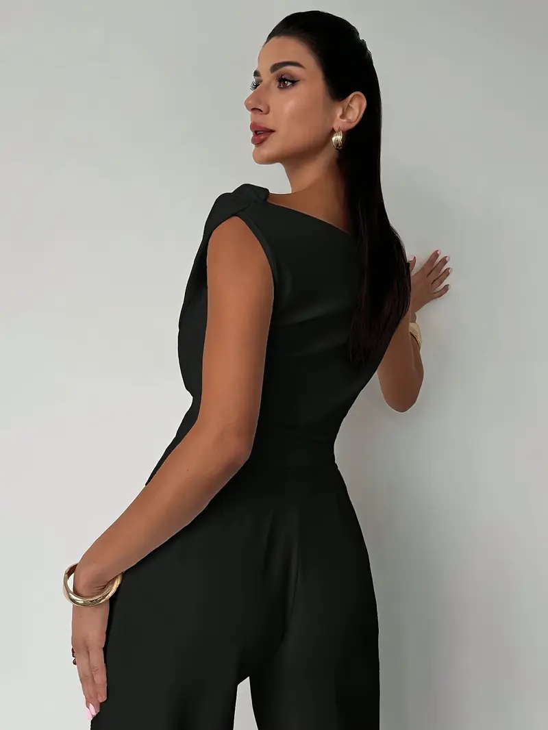 Luisa – Elegante Bluse mit drapierten Schultern für Damen