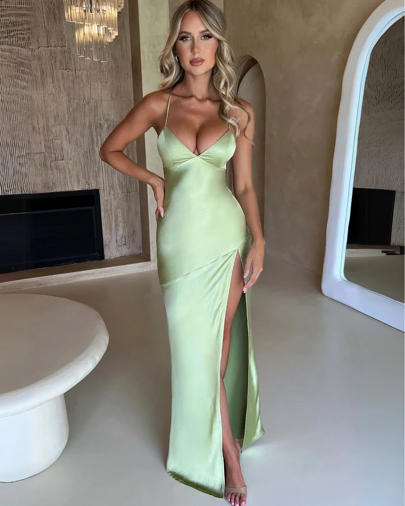 Isabella – Elegantes luxuriöses Seidenkleid für Damen