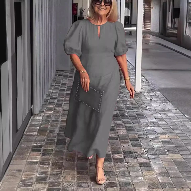 Maren – Elegantes Kleid mit Puffärmeln für Damen