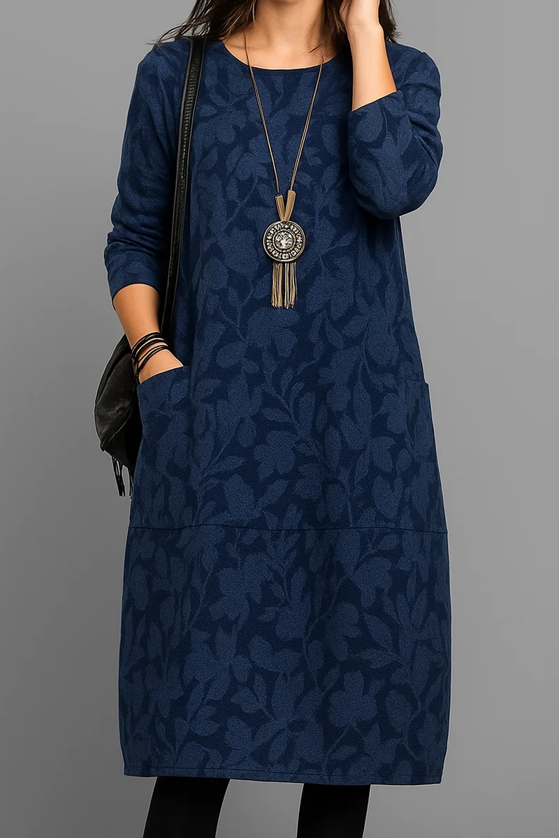 Gabriele – Lässiges Rundhals-Kleid für Damen