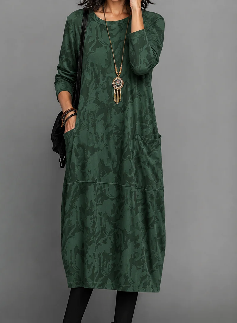 Gabriele – Lässiges Rundhals-Kleid für Damen