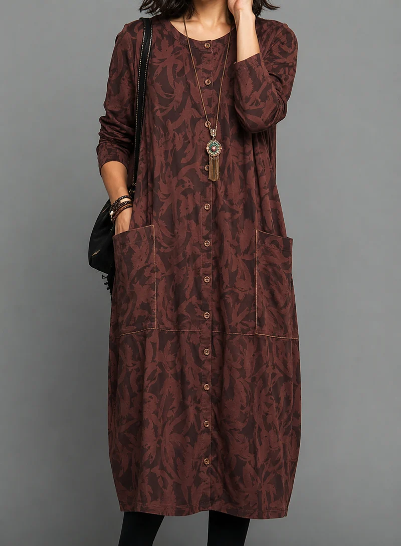 Gabriele – Lässiges Rundhals-Kleid für Damen