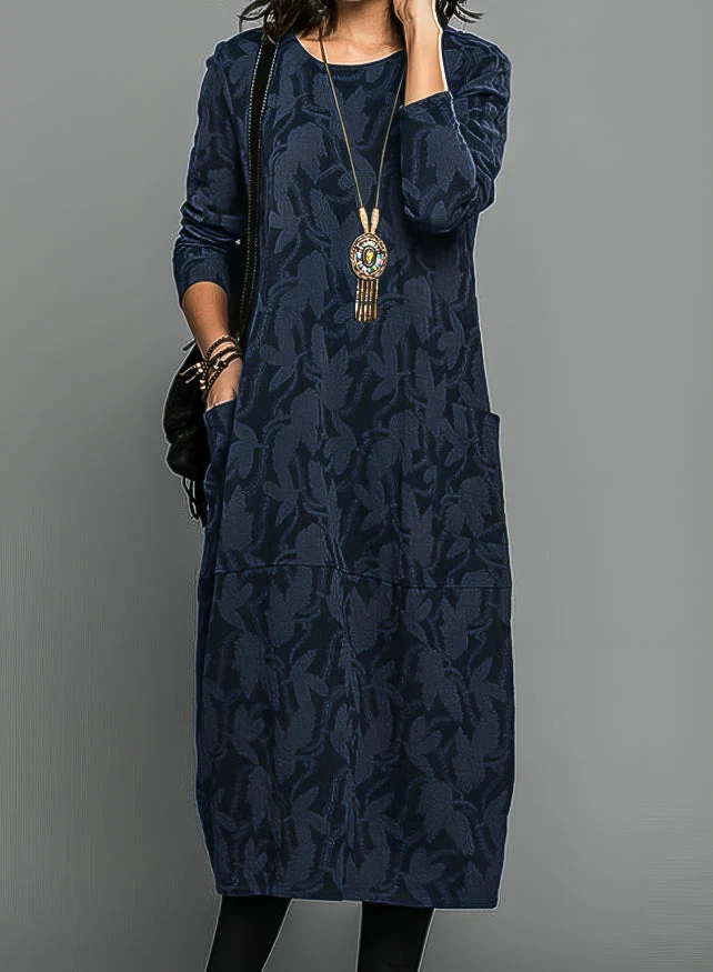 Gabriele – Lässiges Rundhals-Kleid für Damen
