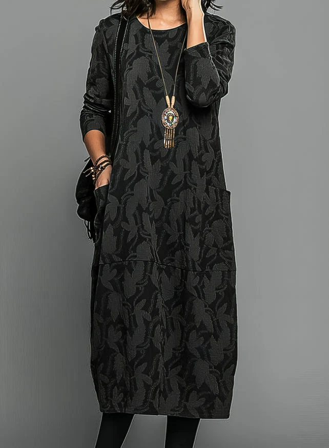 Gabriele – Lässiges Rundhals-Kleid für Damen