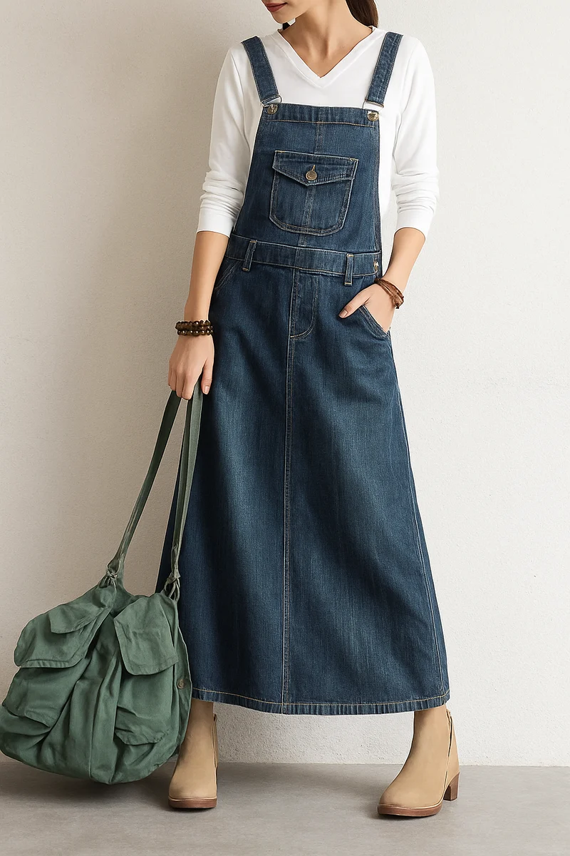 Annika – Lässiges Jeans-Latzkleid für Damen