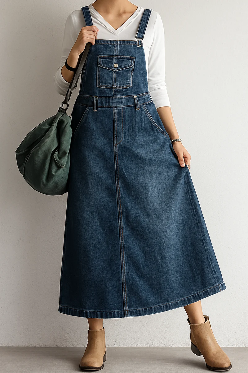 Annika – Lässiges Jeans-Latzkleid für Damen