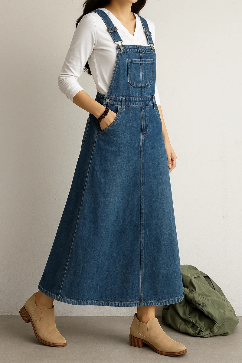 Annika – Lässiges Jeans-Latzkleid für Damen