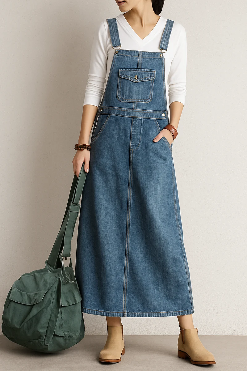 Annika – Lässiges Jeans-Latzkleid für Damen