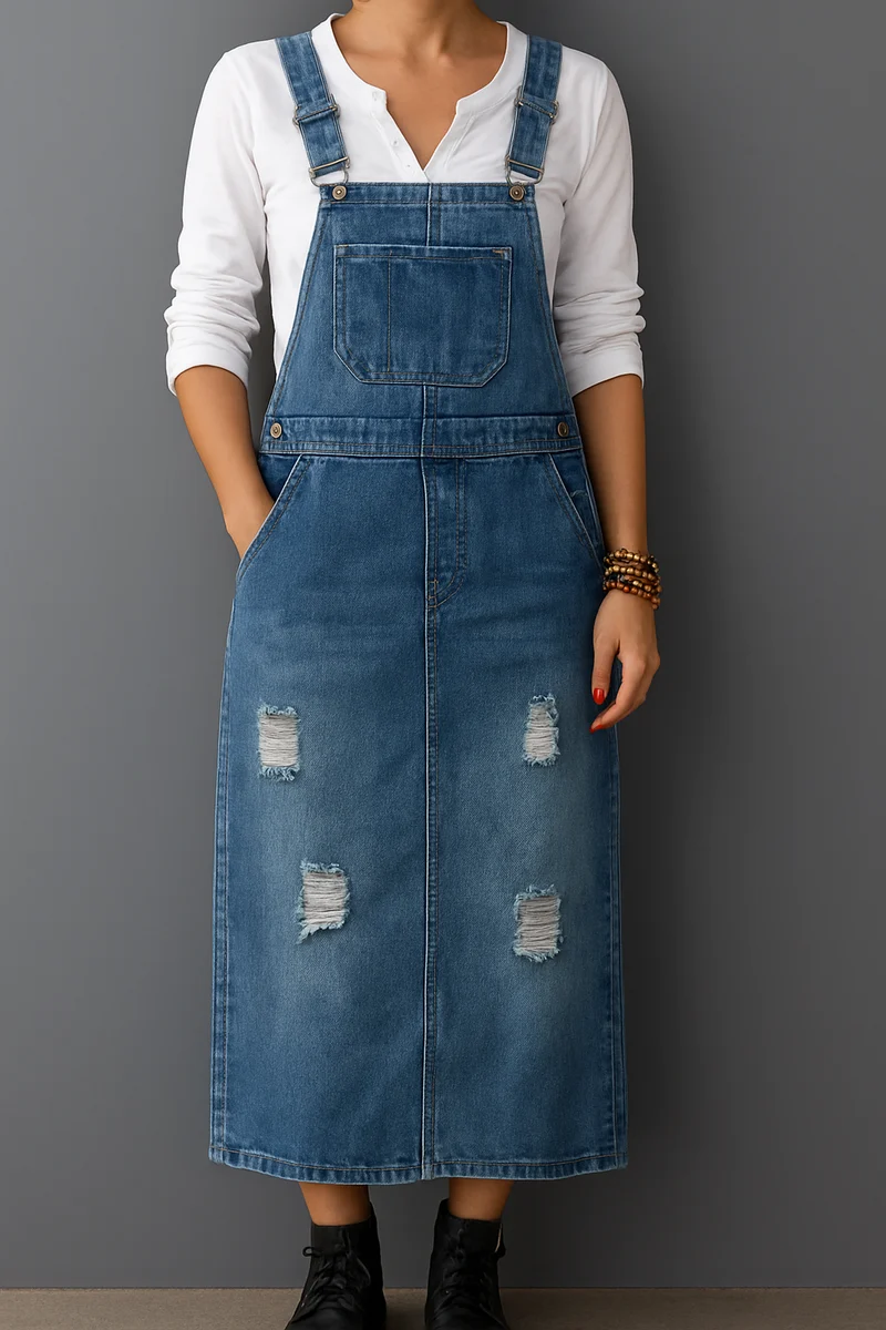 Annika – Lässiges Jeans-Latzkleid für Damen