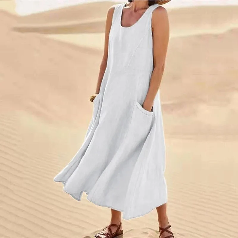 Lena – Sommerkleid aus Leinen für Damen