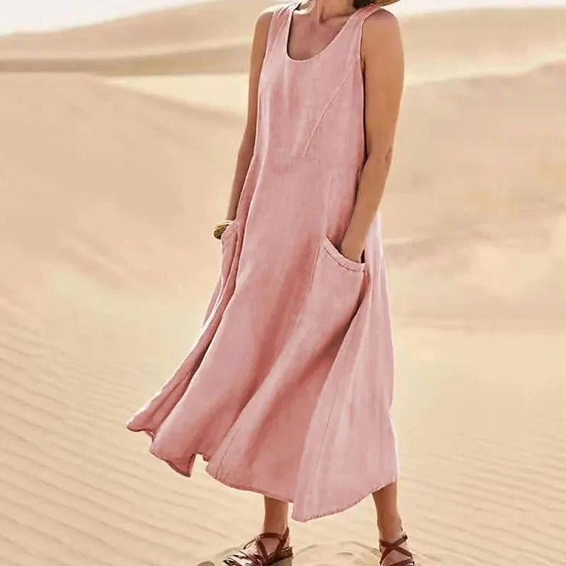 Lena – Sommerkleid aus Leinen für Damen