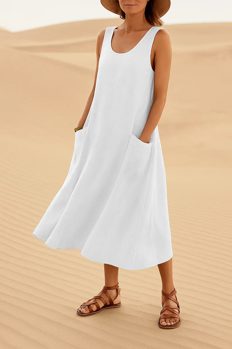 Lena – Sommerkleid aus Leinen für Damen