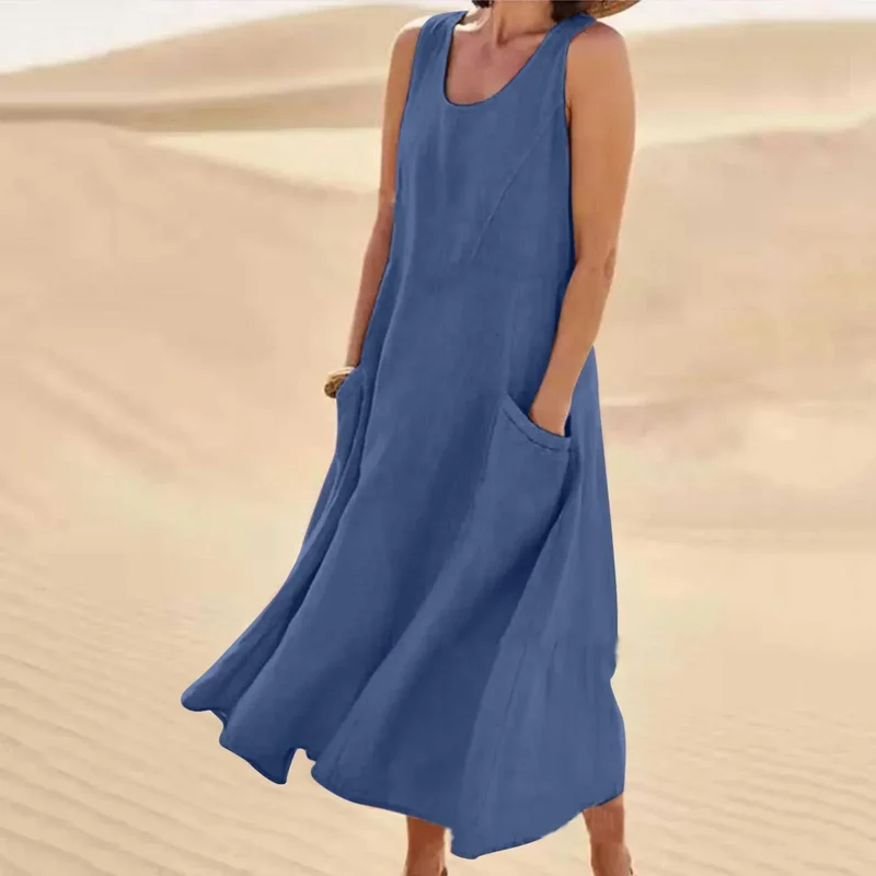 Lena – Sommerkleid aus Leinen für Damen