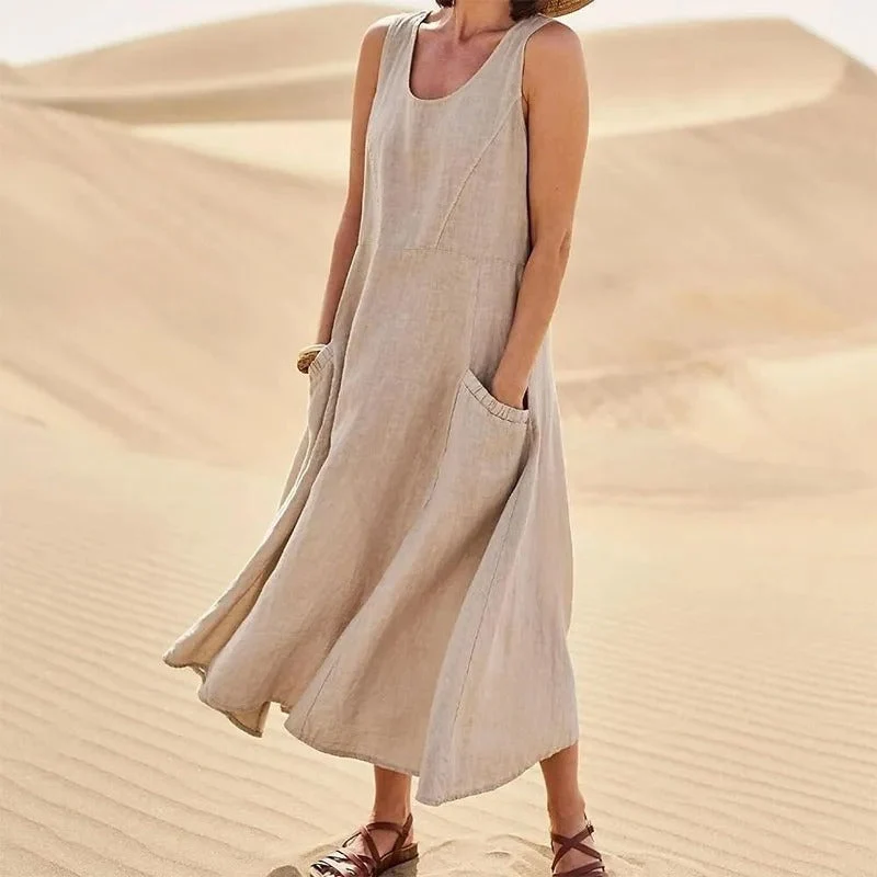 Lena – Sommerkleid aus Leinen für Damen