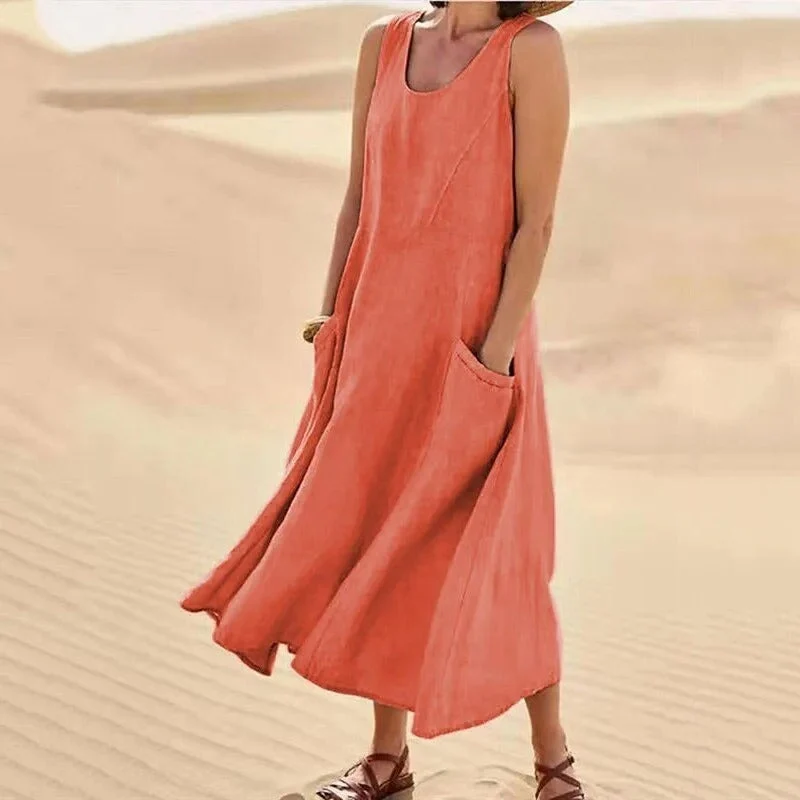 Lena – Sommerkleid aus Leinen für Damen
