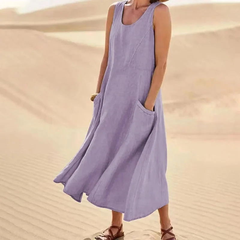 Lena – Sommerkleid aus Leinen für Damen