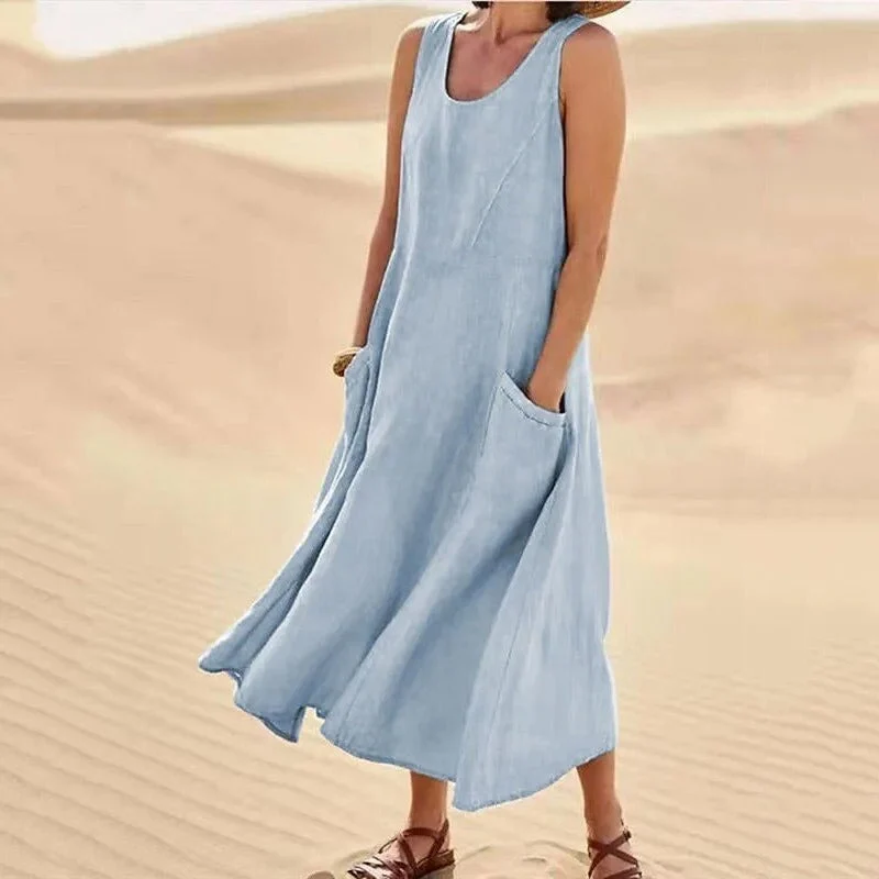 Lena – Sommerkleid aus Leinen für Damen