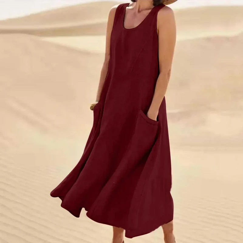 Lena – Sommerkleid aus Leinen für Damen