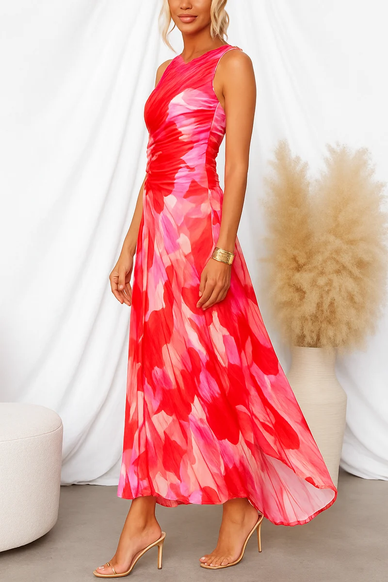 Christa – Elegantes Sommerkleid mit Falten für Damen