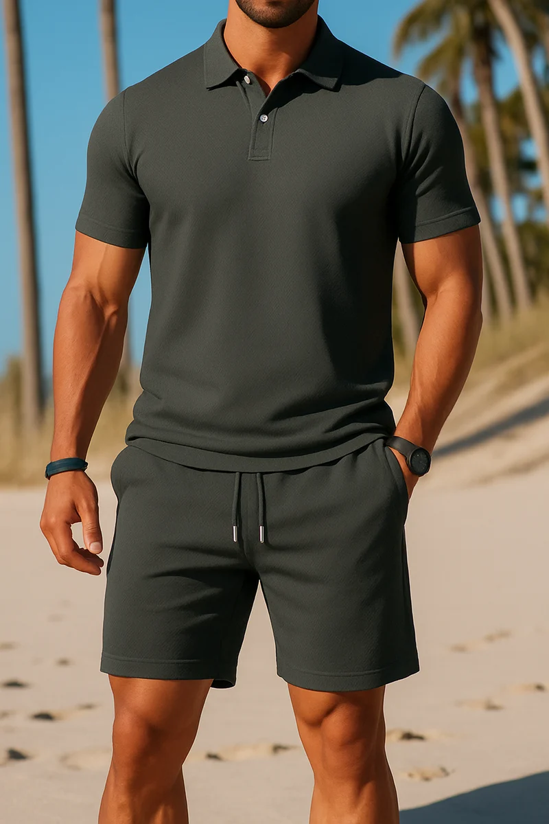 Adrian – Lässiges Sommer-Polo-Set für Herren
