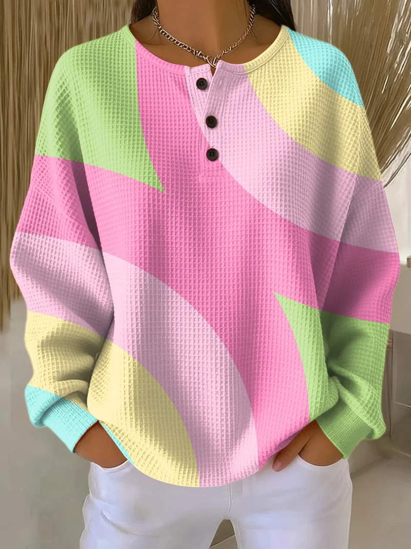 Stefanie – Gemütlicher Pullover mit Grafikmuster für Damen