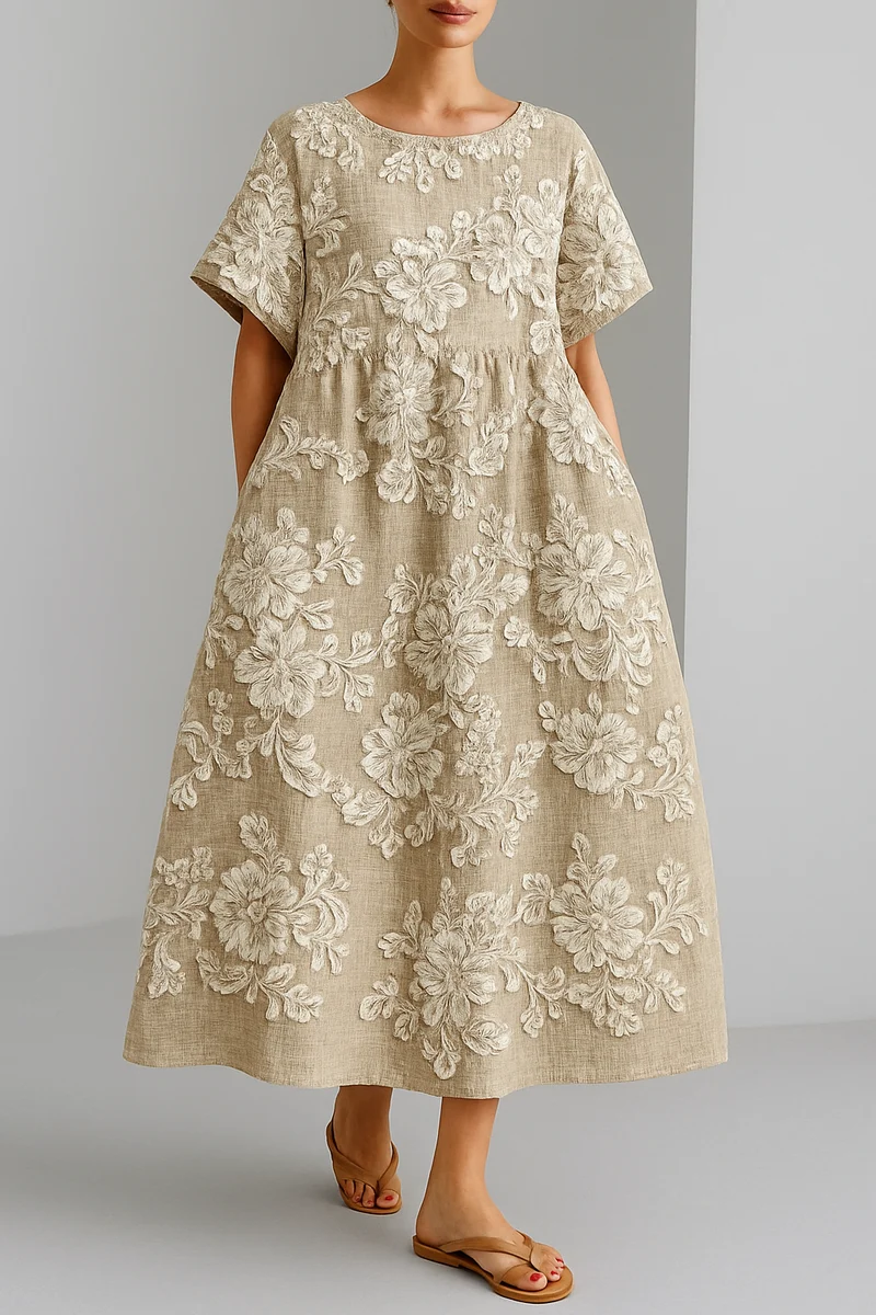 Karin – Elegantes Kleid mit Blütenmuster für Damen