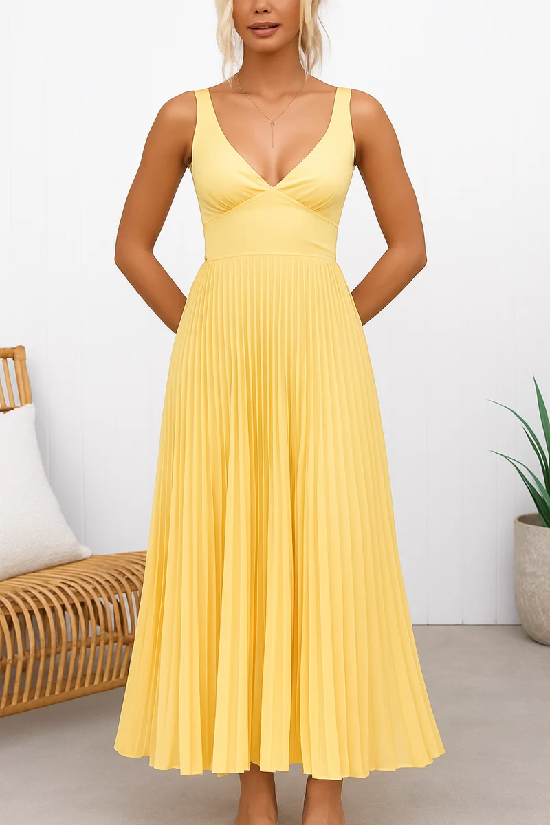 Ines – Elegantes Plisseekleid für Damen