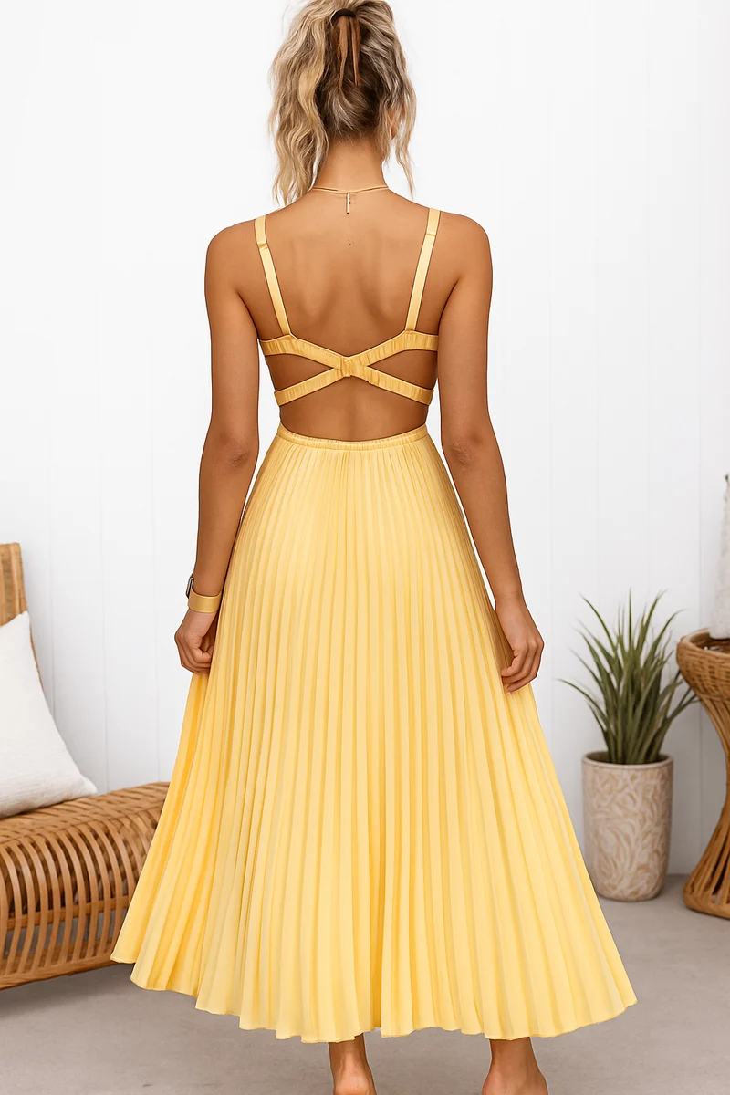 Ines – Elegantes Plisseekleid für Damen