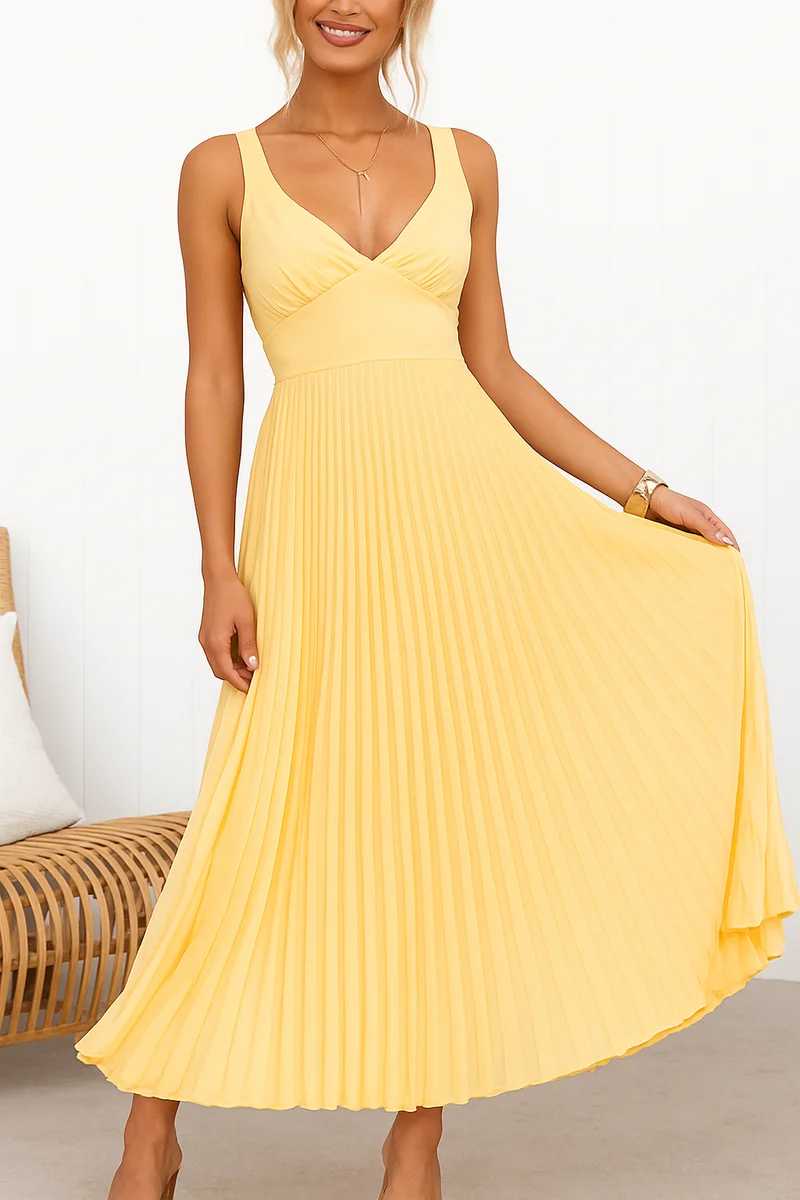 Ines – Elegantes Plisseekleid für Damen