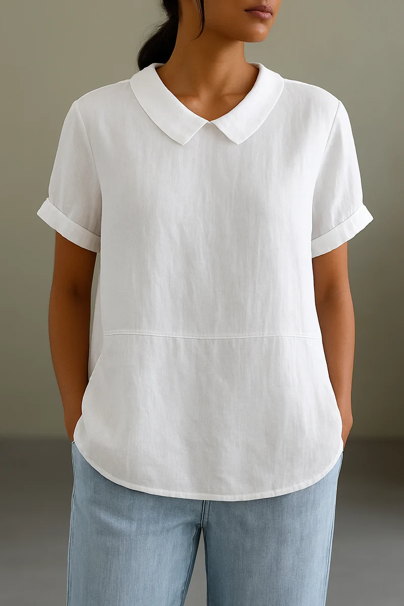 Carina – Elegante Leinenbluse für Damen