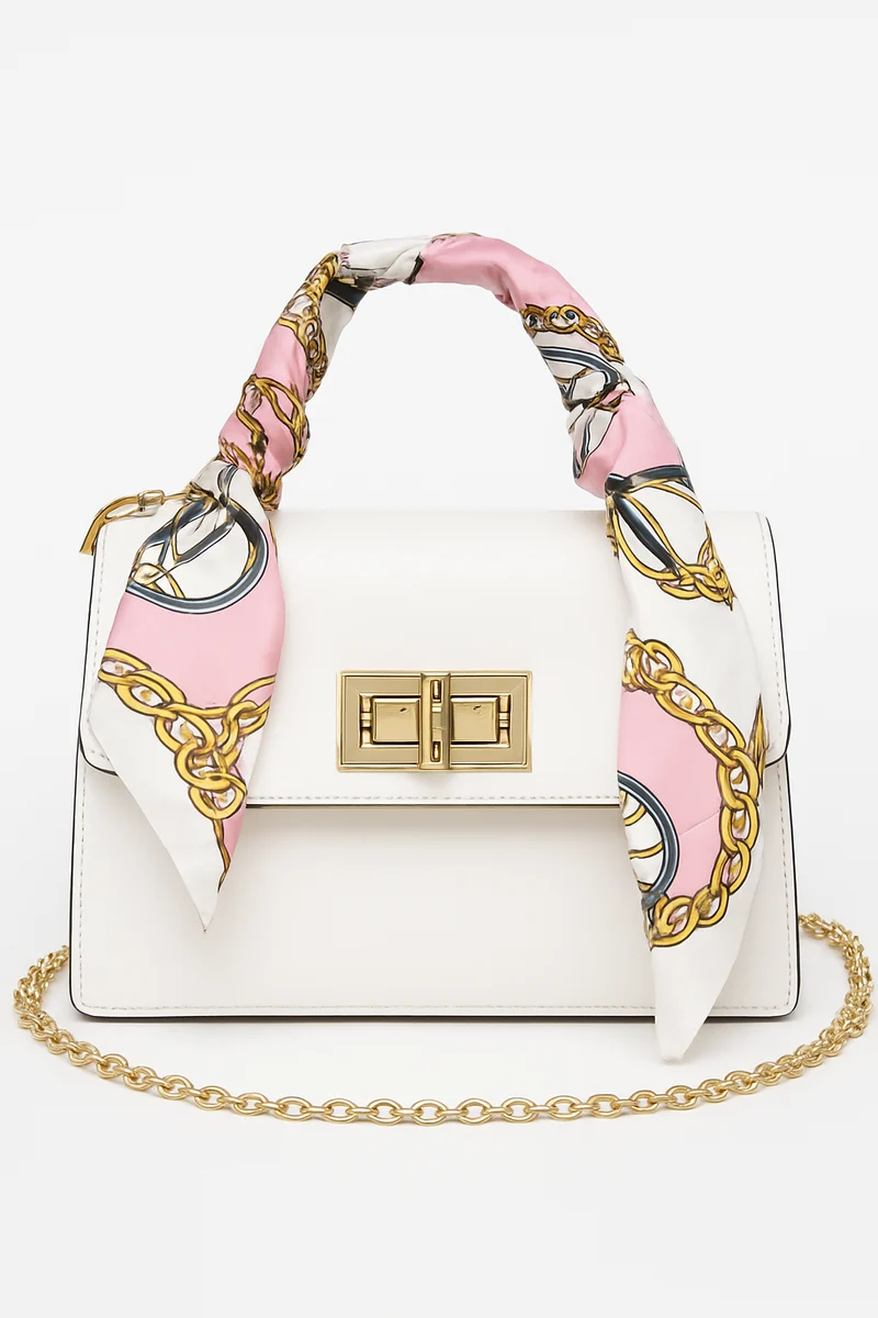 Alina – Schicke Handtasche mit Schal-Detail
