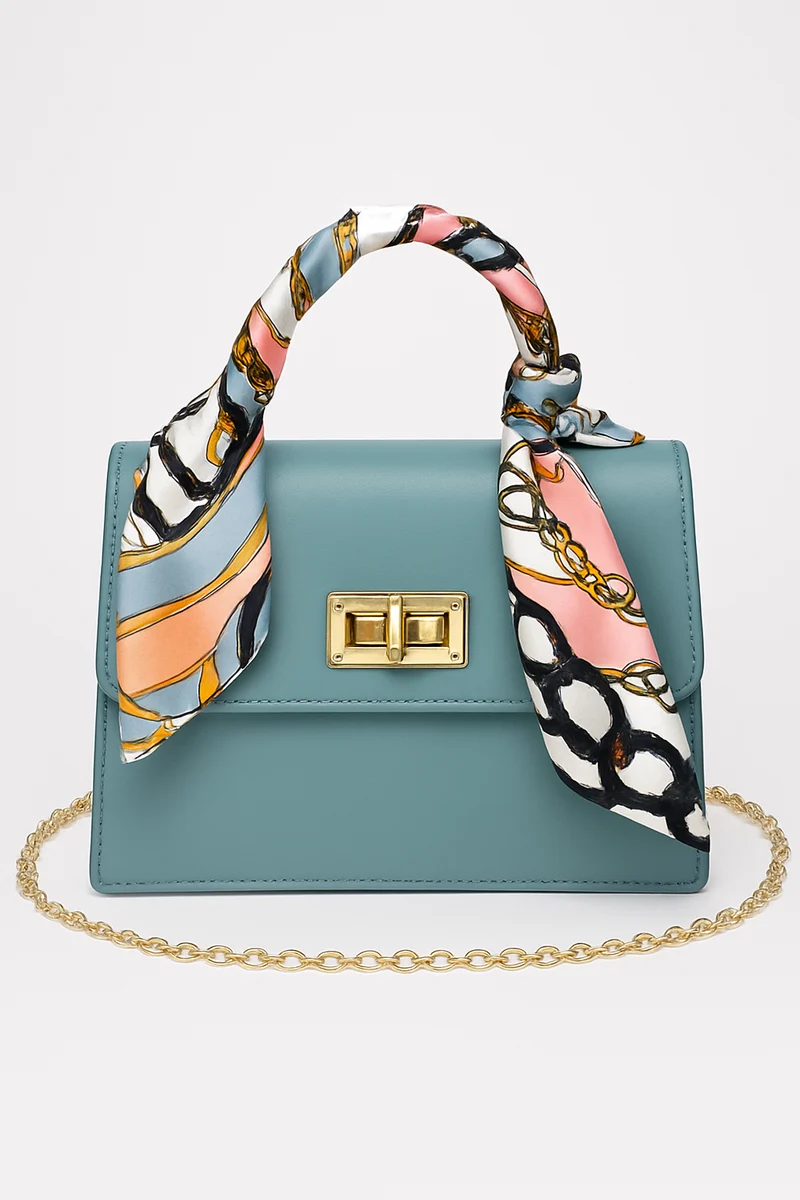 Alina – Schicke Handtasche mit Schal-Detail