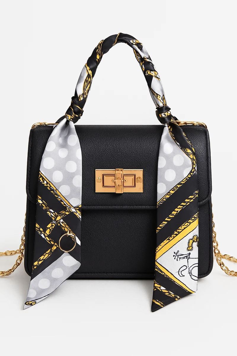 Alina – Schicke Handtasche mit Schal-Detail