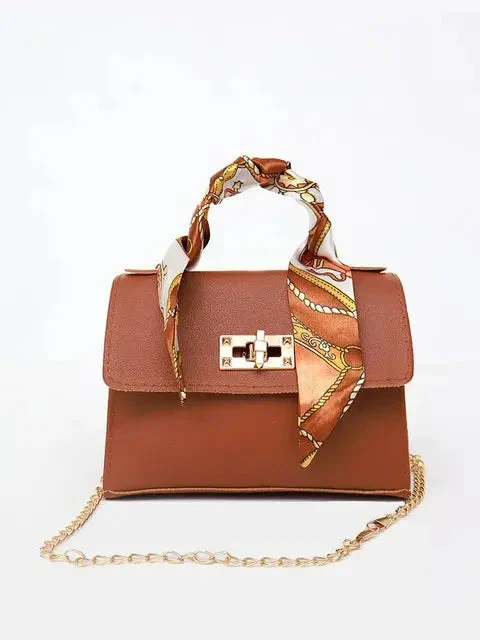 Alina – Schicke Handtasche mit Schal-Detail