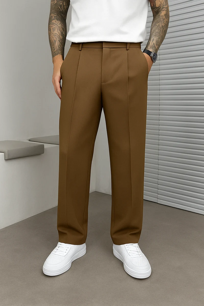 Bastian – Elegante Herrenhose mit weitem Bein