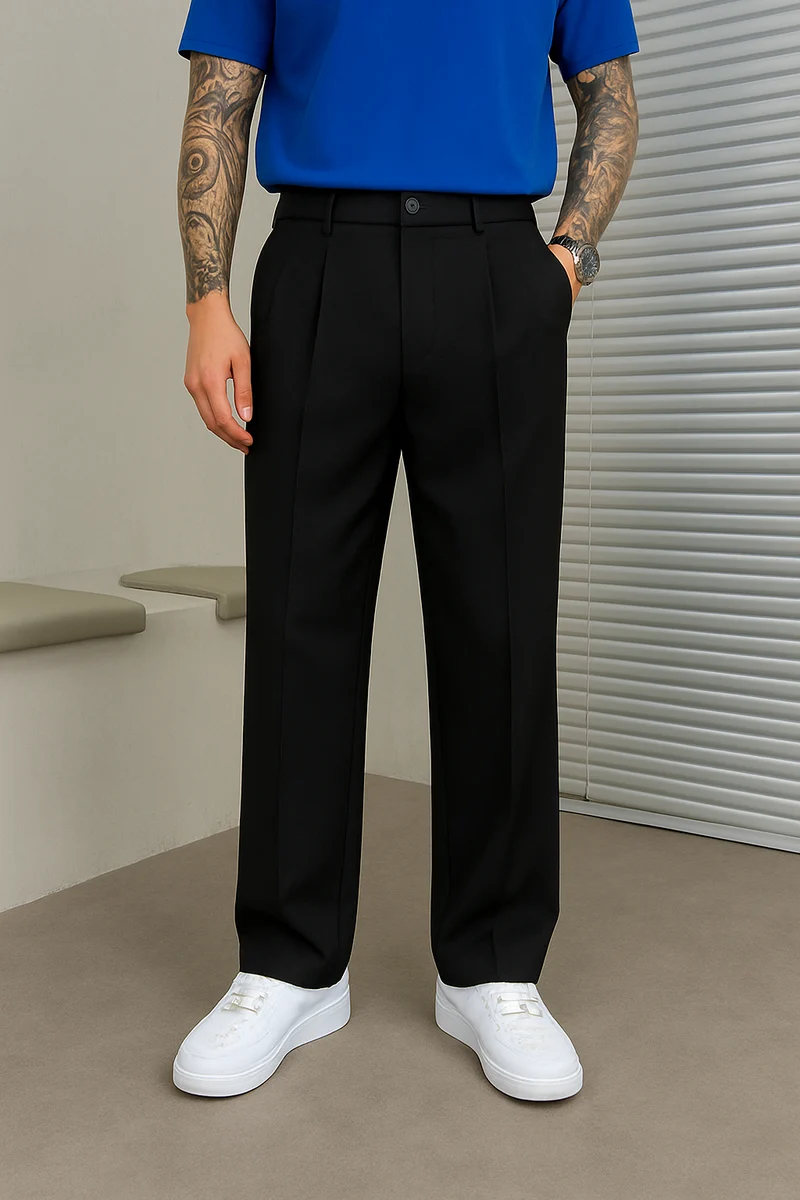 Bastian – Elegante Herrenhose mit weitem Bein