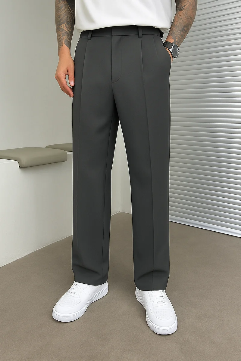 Bastian – Elegante Herrenhose mit weitem Bein