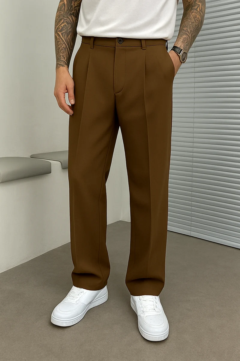 Bastian – Elegante Herrenhose mit weitem Bein