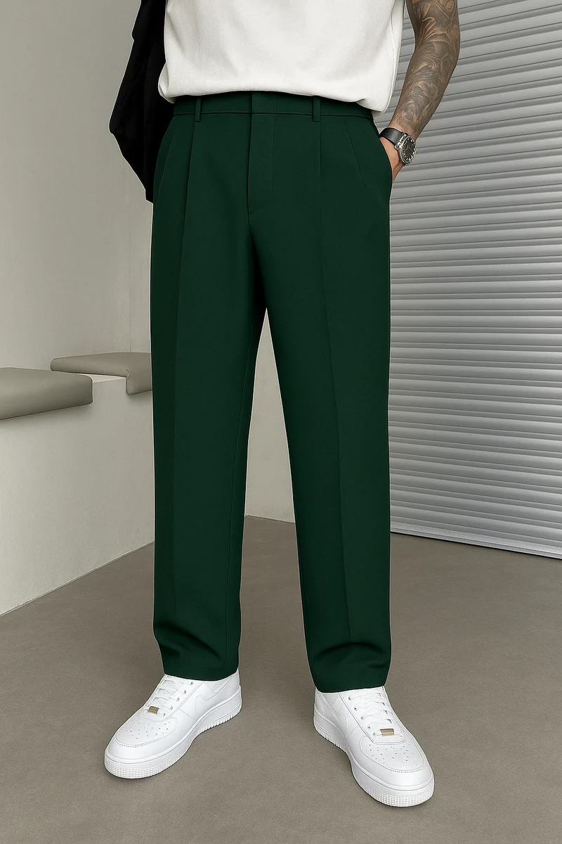 Bastian – Elegante Herrenhose mit weitem Bein