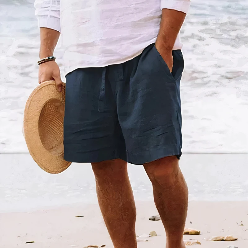 Lorenz – Bequeme Leinen Sommershorts für Herren