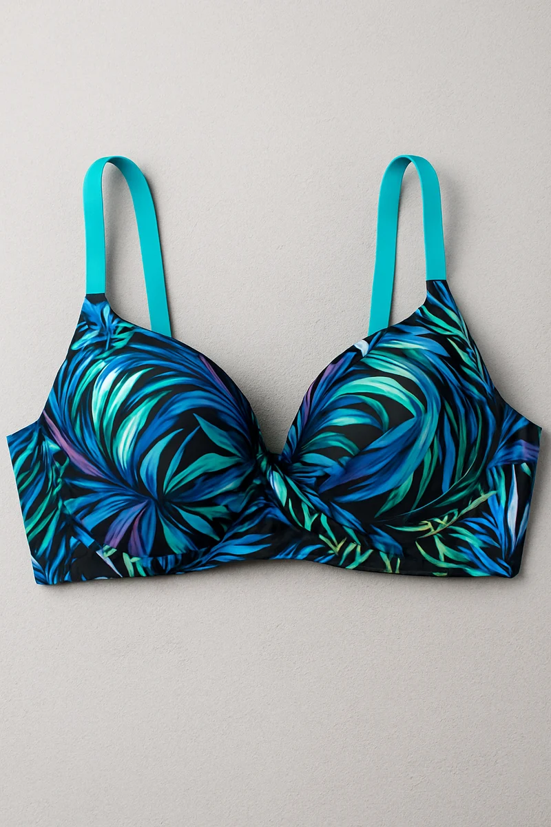 Doreen – Stilvoller, hochgeschnittener Bikini im tropischen Stil für Damen