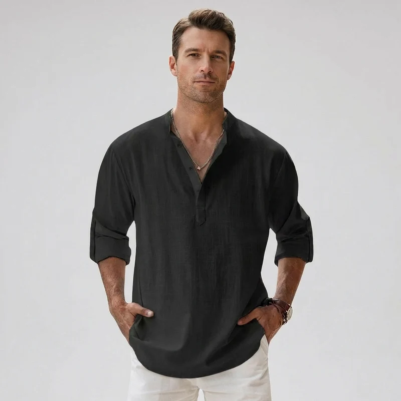 Sven – Lässiges Button-Up-Hemd für Herren