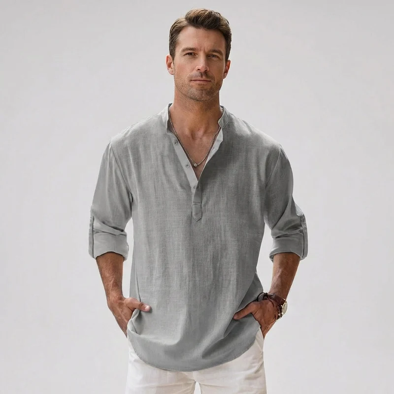 Sven – Lässiges Button-Up-Hemd für Herren