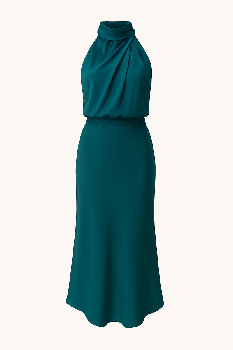 Stefanie – Elegantes Neckholder-Kleid für Damen