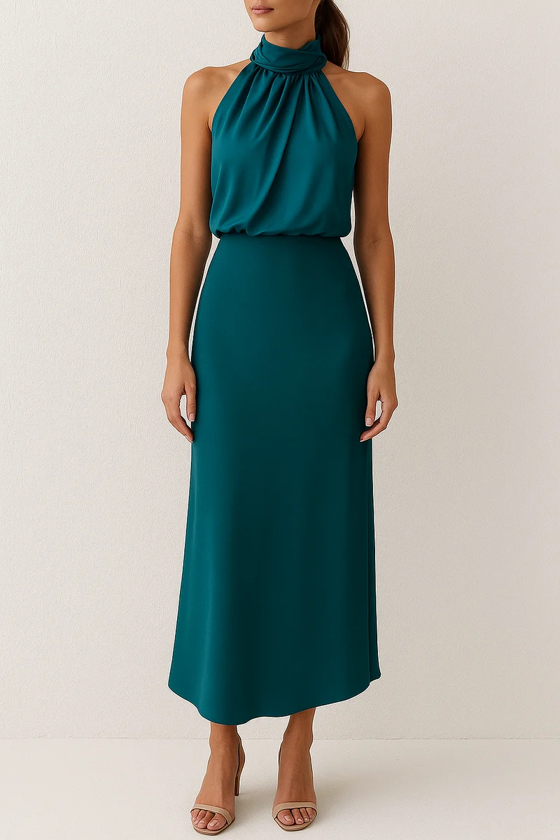 Stefanie – Elegantes Neckholder-Kleid für Damen