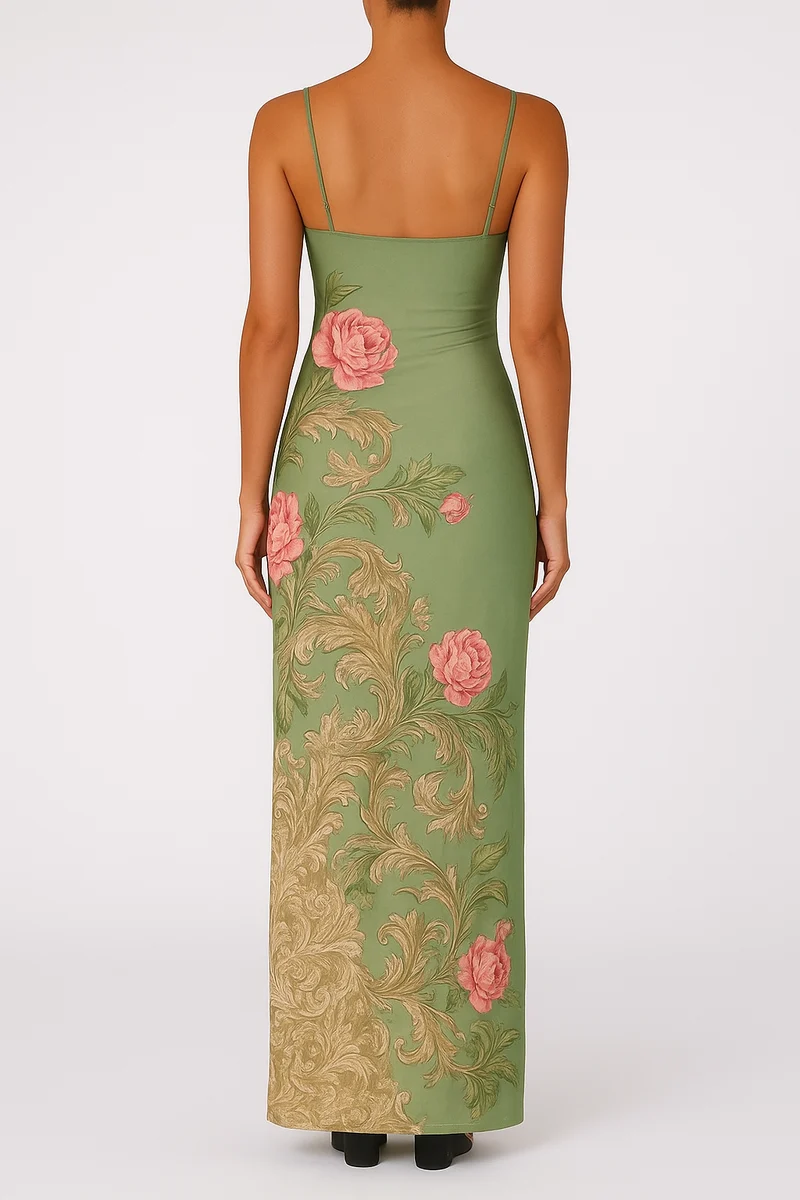 Lila – Elegantes Sommerkleid mit Blumenmuster für Damen